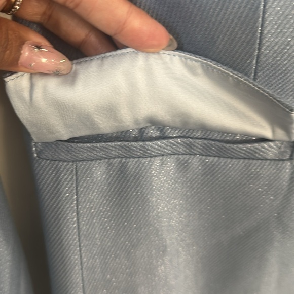 NWT Sabina Musayev Equinox Mini Dress Sky Blue Size Small - Picture 7 of 11